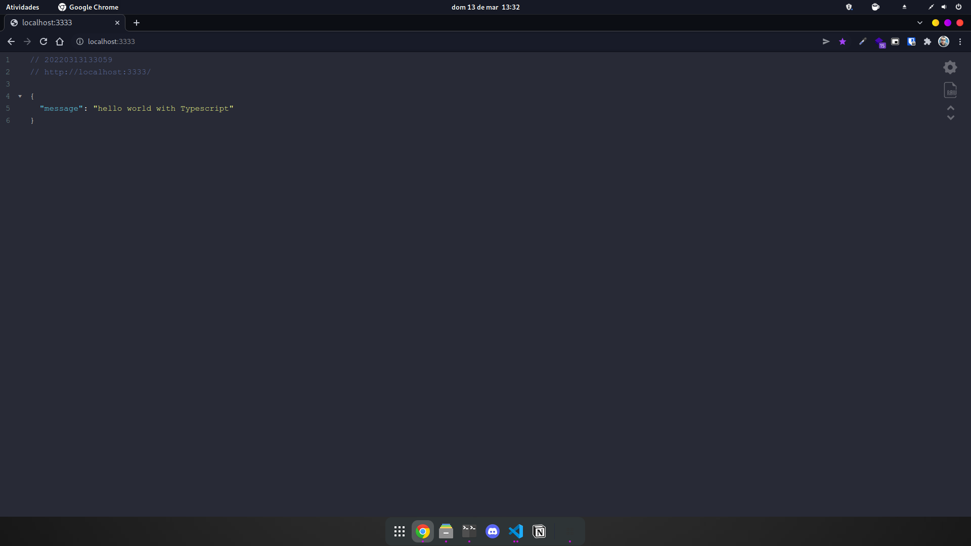 ExpressJS running
